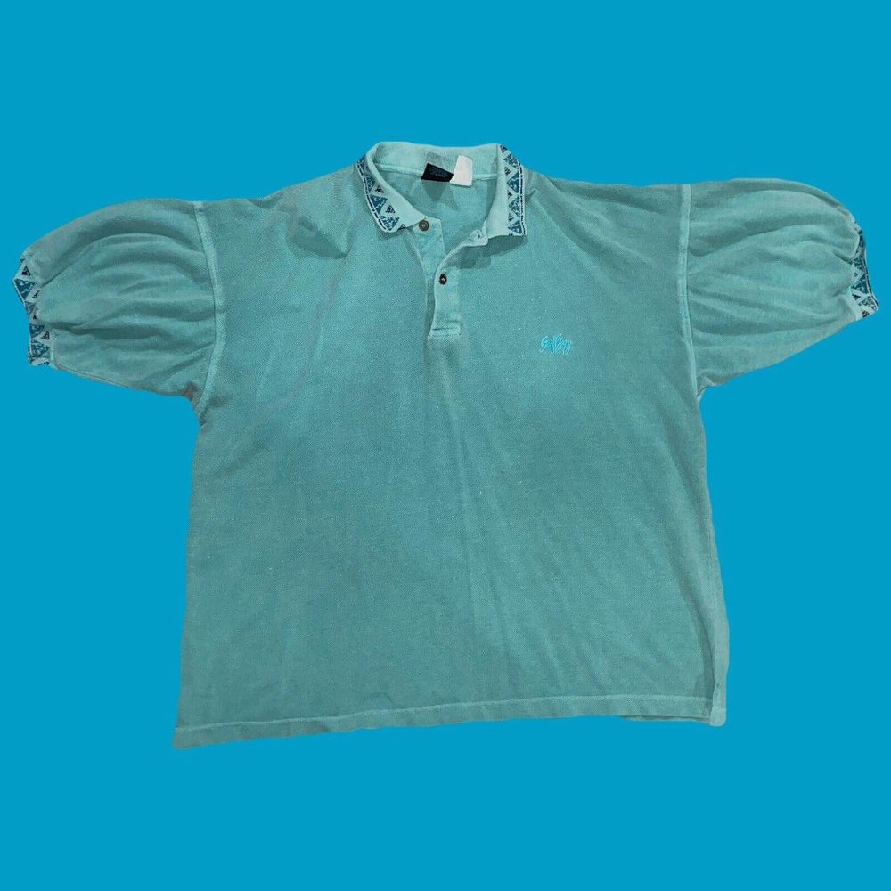 VTG 80s 90s Surf Boyz Polo Shirt Australia Hawaii Stussy Skate Large
